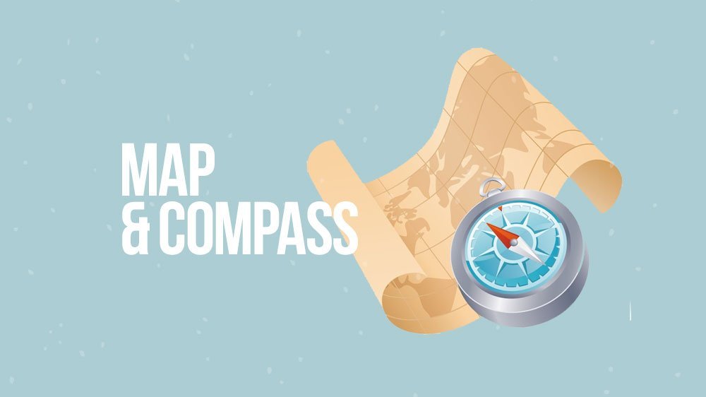 Hiking-Equipment-Essentials-Map-and-Compass
